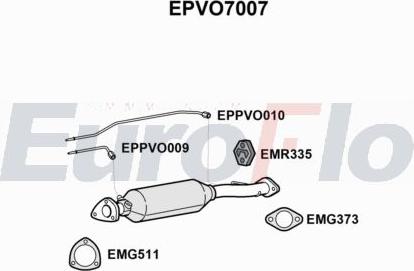 EuroFlo EPVO7007 - сажі / частковий фільтр, система вихлопу ОГ autocars.com.ua