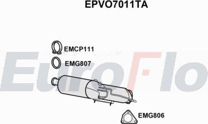 EuroFlo EPVO7011TA - сажі / частковий фільтр, система вихлопу ОГ autocars.com.ua