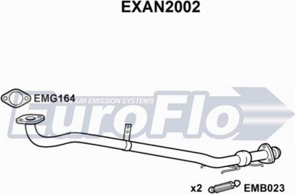 EuroFlo EXAN2002 - Труба вихлопного газу autocars.com.ua