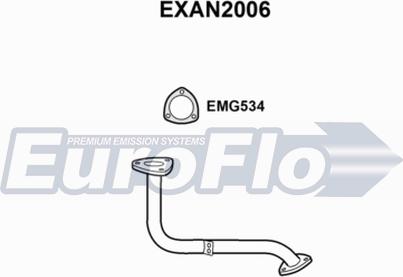 EuroFlo EXAN2006 - Труба вихлопного газу autocars.com.ua