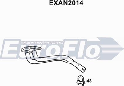 EuroFlo EXAN2014 - Труба вихлопного газу autocars.com.ua