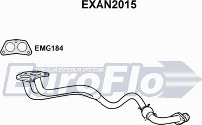 EuroFlo EXAN2015 - Труба вихлопного газу autocars.com.ua