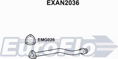 EuroFlo EXAN2036 - Труба вихлопного газу autocars.com.ua