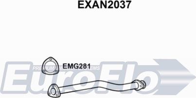 EuroFlo EXAN2037 - Труба вихлопного газу autocars.com.ua