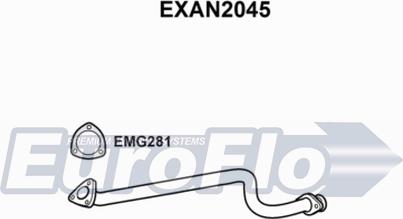 EuroFlo EXAN2045 - Труба вихлопного газу autocars.com.ua