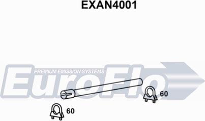 EuroFlo EXAN4001 - Труба вихлопного газу autocars.com.ua