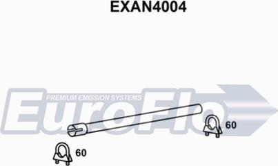 EuroFlo EXAN4004 - Труба вихлопного газу autocars.com.ua