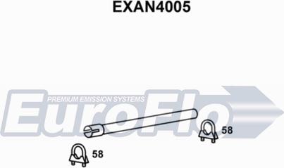 EuroFlo EXAN4005 - Труба вихлопного газу autocars.com.ua