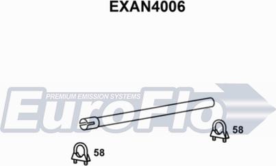 EuroFlo EXAN4006 - Труба вихлопного газу autocars.com.ua