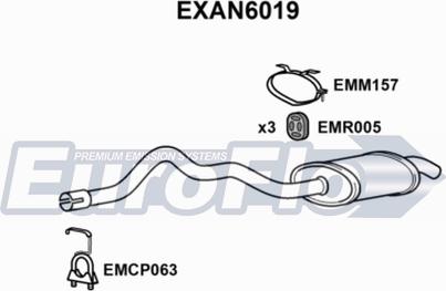 EuroFlo EXAN6019 - Глушник вихлопних газів кінцевий autocars.com.ua