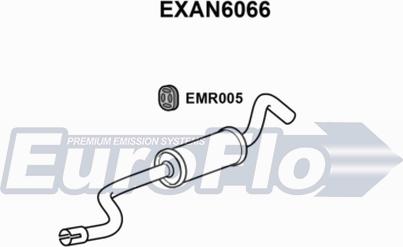 EuroFlo EXAN6066 - Глушник вихлопних газів кінцевий autocars.com.ua