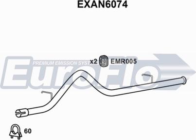 EuroFlo EXAN6074 - Насадка випускної труби autocars.com.ua