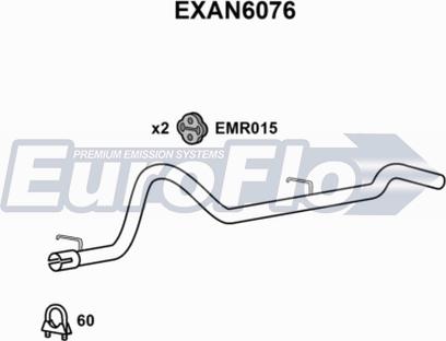 EuroFlo EXAN6076 - Насадка випускної труби autocars.com.ua