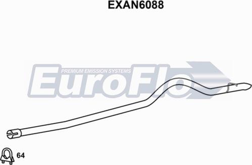 EuroFlo EXAN6088 - Насадка випускної труби autocars.com.ua