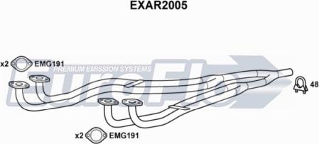 EuroFlo EXAR2005 - Труба вихлопного газу autocars.com.ua