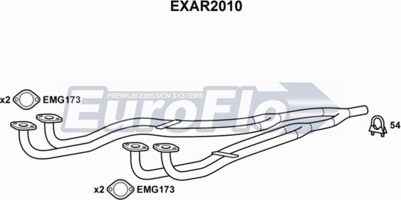 EuroFlo EXAR2010 - Труба выхлопного газа autodnr.net