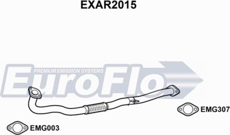 EuroFlo EXAR2015 - Труба вихлопного газу autocars.com.ua