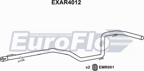EuroFlo EXAR4012 - Труба вихлопного газу autocars.com.ua