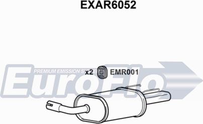 EuroFlo EXAR6052 - Глушник вихлопних газів кінцевий autocars.com.ua