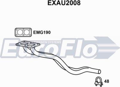EuroFlo EXAU2008 - Труба вихлопного газу autocars.com.ua