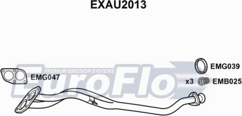 EuroFlo EXAU2013 - Труба вихлопного газу autocars.com.ua