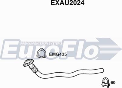 EuroFlo EXAU2024 - Труба вихлопного газу autocars.com.ua