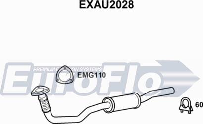 EuroFlo EXAU2028 - Труба вихлопного газу autocars.com.ua