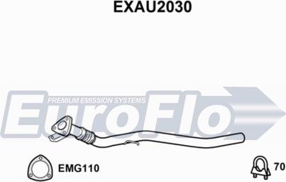 EuroFlo EXAU2030 - Труба вихлопного газу autocars.com.ua