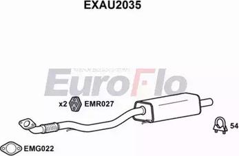 EuroFlo EXAU2035 - Труба вихлопного газу autocars.com.ua