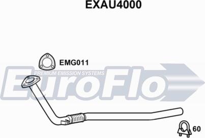 EuroFlo EXAU4000 - Труба вихлопного газу autocars.com.ua