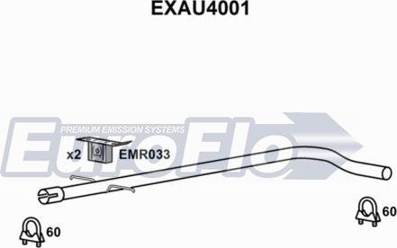 EuroFlo EXAU4001 - Труба вихлопного газу autocars.com.ua