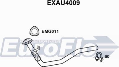 EuroFlo EXAU4009 - Труба вихлопного газу autocars.com.ua