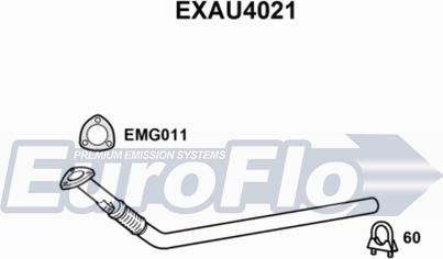 EuroFlo EXAU4021 - Труба вихлопного газу autocars.com.ua