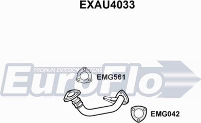 EuroFlo EXAU4033 - Труба вихлопного газу autocars.com.ua