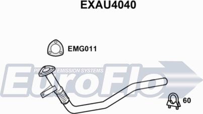 EuroFlo EXAU4040 - Труба вихлопного газу autocars.com.ua