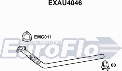 EuroFlo EXAU4046 - Труба вихлопного газу autocars.com.ua