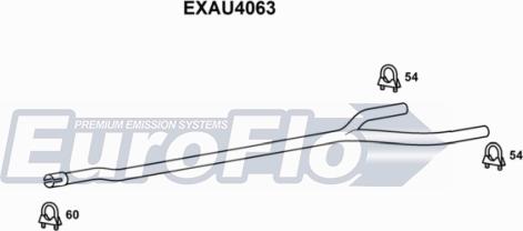 EuroFlo EXAU4063 - Труба вихлопного газу autocars.com.ua