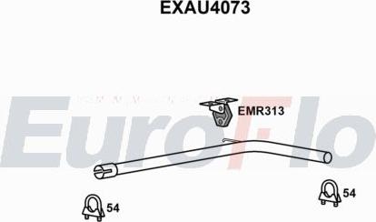 EuroFlo EXAU4073 - Труба вихлопного газу autocars.com.ua