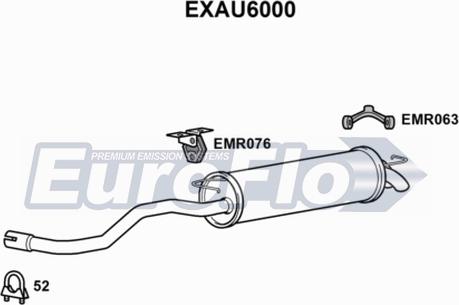 EuroFlo EXAU6000 - Глушитель выхлопных газов, конечный autodnr.net