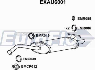 EuroFlo EXAU6001 - Глушитель выхлопных газов, конечный autodnr.net