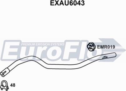 EuroFlo EXAU6043 - Насадка випускної труби autocars.com.ua