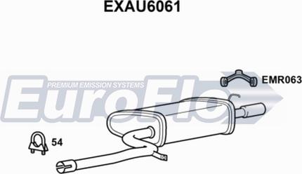 EuroFlo EXAU6061 - Глушник вихлопних газів кінцевий autocars.com.ua