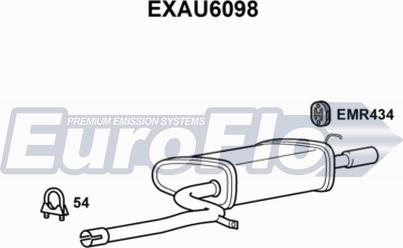 EuroFlo EXAU6098 - Глушник вихлопних газів кінцевий autocars.com.ua