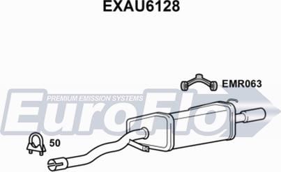 EuroFlo EXAU6128 - Глушник вихлопних газів кінцевий autocars.com.ua