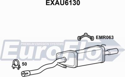 EuroFlo EXAU6130 - Глушник вихлопних газів кінцевий autocars.com.ua