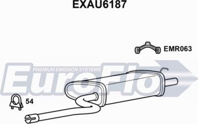 EuroFlo EXAU6187 - Глушник вихлопних газів кінцевий autocars.com.ua