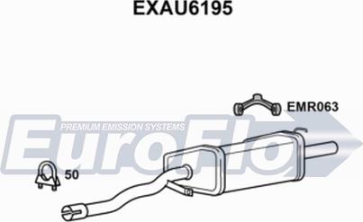 EuroFlo EXAU6195 - Глушник вихлопних газів кінцевий autocars.com.ua