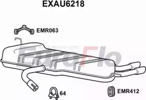 EuroFlo EXAU6218 - Глушник вихлопних газів кінцевий autocars.com.ua