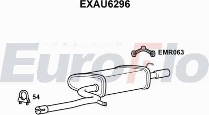 EuroFlo EXAU6296 - Вкладиш глушника, глушник вихлопних газів кінцевий autocars.com.ua