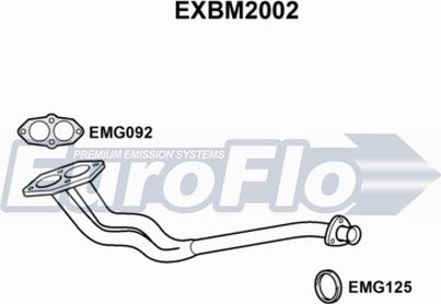 EuroFlo EXBM2002 - Труба вихлопного газу autocars.com.ua